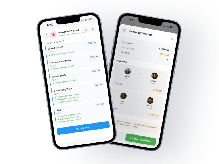 SplitSlip: assign items and review settlements
